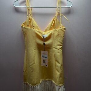 Oh Polly Yellow Mini Dress